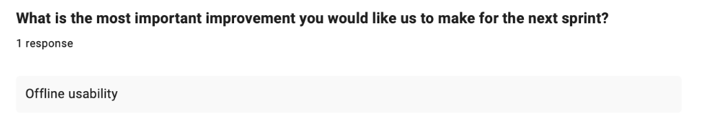 Stakeholder feedback response, 14:07:09